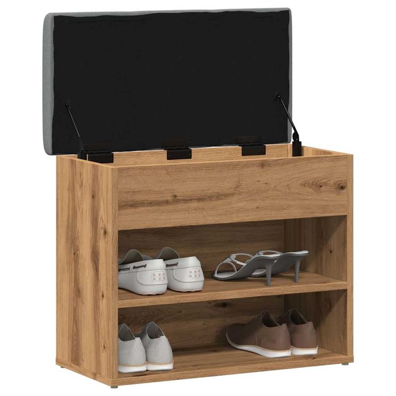 Casa si Gradina - Mobilier - Canapele si coltare - Banchete - Bancheta pantofar stejar artizanal 62x32x50 cm lemn prelucrat - Infinity.ro