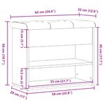 Casa si Gradina - Mobilier - Canapele si coltare - Banchete - Bancheta pantofar stejar artizanal 62x32x50 cm lemn prelucrat - Infinity.ro