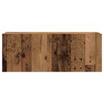 Casa si Gradina - Mobilier - Seturi de mobilier - Seturi living - Set dulap TV 7 piese montat pe perete lemn vechi lemn prelucrat - Infinity.ro