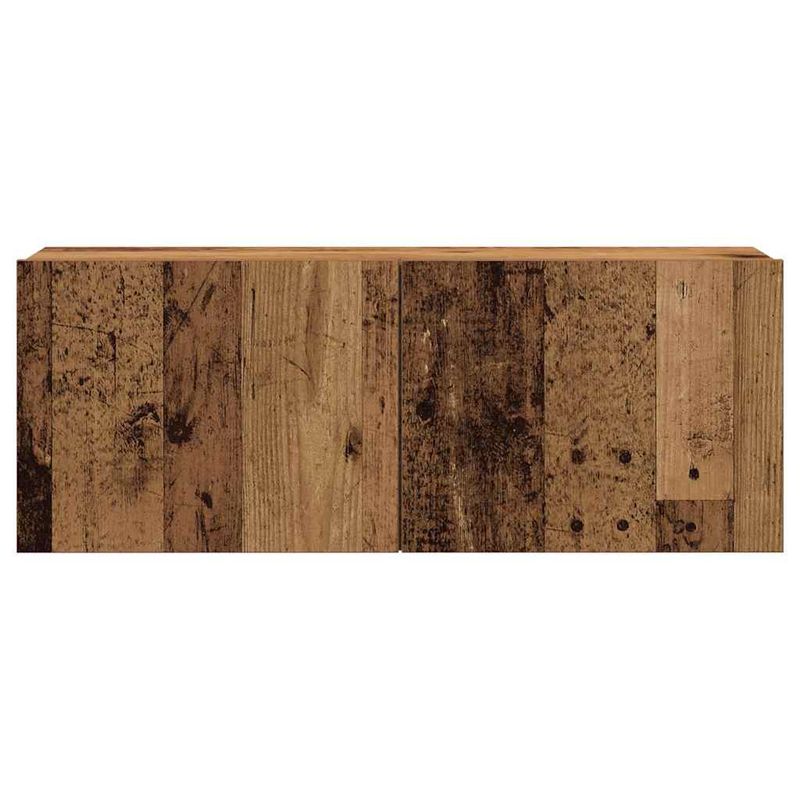 Casa si Gradina - Mobilier - Seturi de mobilier - Seturi living - Set dulap TV 7 piese montat pe perete lemn vechi lemn prelucrat - Infinity.ro