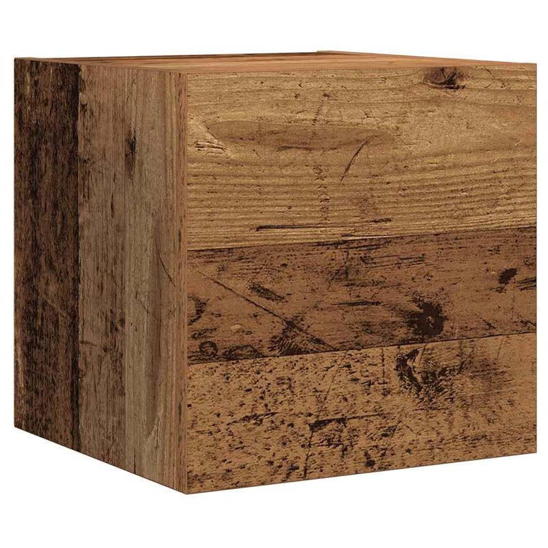 Casa si Gradina - Mobilier - Seturi de mobilier - Seturi living - Set dulap TV 7 piese montat pe perete lemn vechi lemn prelucrat - Infinity.ro