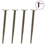 Casa si Gradina - Mobilier - Feronerie si accesorii mobila - Picioare masuta de cafea Forma conica 4 buc Otel natural Otel, mărime 72-73 cm - Infinity.ro