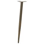 Casa si Gradina - Mobilier - Feronerie si accesorii mobila - Picioare masuta de cafea Forma conica 4 buc Otel natural Otel, mărime 72-73 cm - Infinity.ro