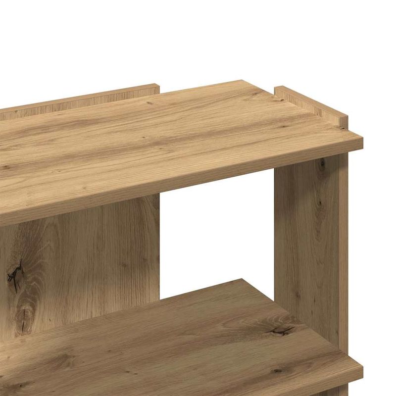 Casa si Gradina - Mobilier - Biblioteci si rafturi - Biblioteci - Biblioteca 3 etaje stejar artizanal 60x30x60 cm lemn prelucrat - Infinity.ro