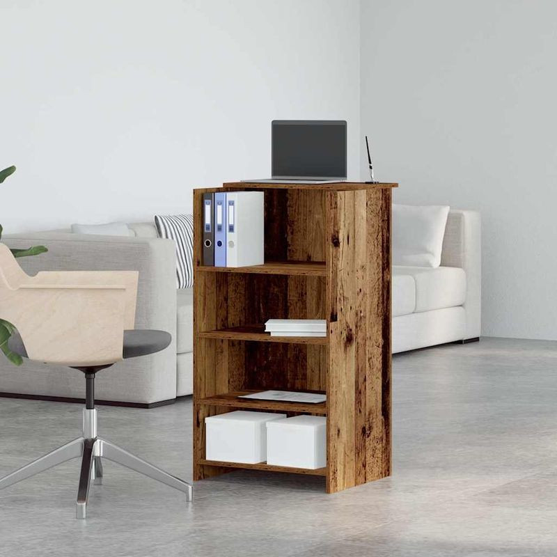 Casa si Gradina - Mobilier - Mese si birouri - Birouri - Birou de receptie Lemn vechi 55x50x103,5 cm Lemn prelucrat - Infinity.ro