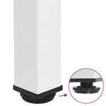 Casa si Gradina - Mobilier - Feronerie si accesorii mobila - Picioare masuta de cafea 4 buc Alb 110-112 cm Otel - Infinity.ro