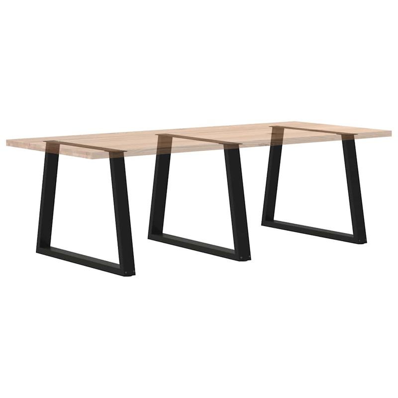 Casa si Gradina - Mobilier - Feronerie si accesorii mobila - Picioare pentru masa in forma de V 3 buc Negru Otel - Infinity.ro