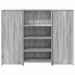 Casa si Gradina - Mobilier - Mese si birouri - Birouri - Birou de receptie Gri Sonoma 135x50x103,5 cm Lemn prelucrat - Infinity.ro