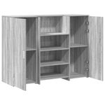Casa si Gradina - Mobilier - Mese si birouri - Birouri - Birou de receptie Gri Sonoma 135x50x103,5 cm Lemn prelucrat - Infinity.ro