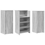 Casa si Gradina - Mobilier - Mese si birouri - Birouri - Birou de receptie Gri Sonoma 135x50x103,5 cm Lemn prelucrat - Infinity.ro