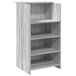 Casa si Gradina - Mobilier - Mese si birouri - Birouri - Birou de receptie Gri Sonoma 135x50x103,5 cm Lemn prelucrat - Infinity.ro
