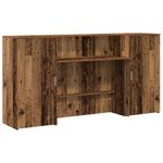 Casa si Gradina - Mobilier - Mese si birouri - Birouri - Birou de receptie Lemn vechi 200x50x103,5 cm Lemn prelucrat - Infinity.ro