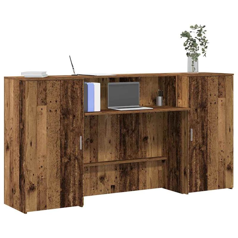 Casa si Gradina - Mobilier - Mese si birouri - Birouri - Birou de receptie Lemn vechi 200x50x103,5 cm Lemn prelucrat - Infinity.ro