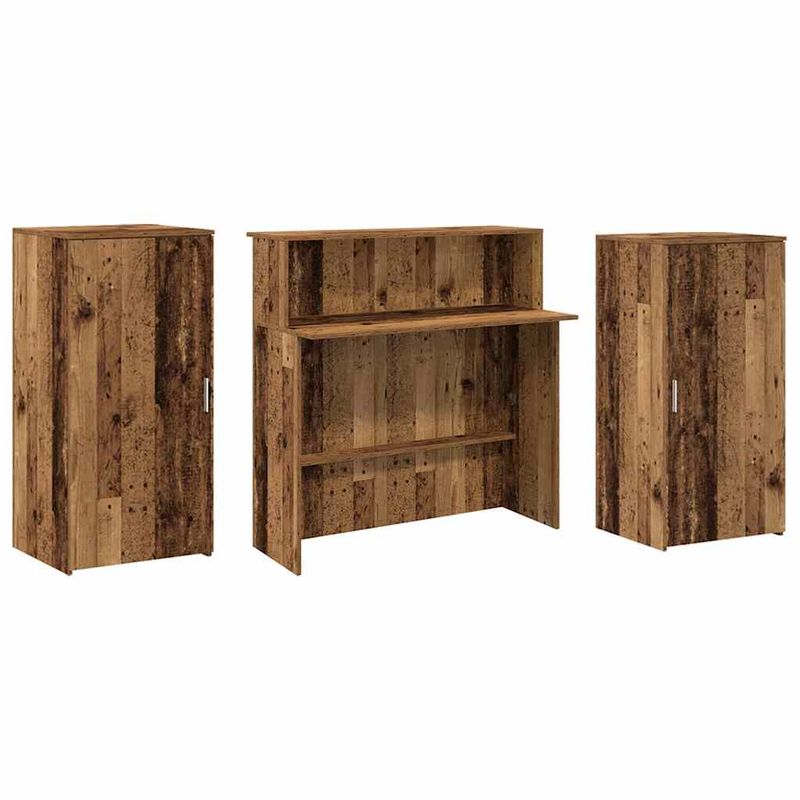 Casa si Gradina - Mobilier - Mese si birouri - Birouri - Birou de receptie Lemn vechi 200x50x103,5 cm Lemn prelucrat - Infinity.ro