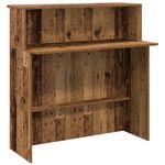Casa si Gradina - Mobilier - Mese si birouri - Birouri - Birou de receptie Lemn vechi 200x50x103,5 cm Lemn prelucrat - Infinity.ro
