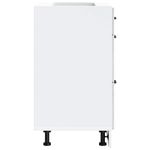 Casa si Gradina - Mobilier - Comode si corpuri - Corpuri bucatarie - Dulap de bucatarie „Lucca” Lemn prelucrat gri beton, model 1x dulap inferior (3 sertare), mărime 60x46x81.5 cm - Infinity.ro
