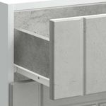 Casa si Gradina - Mobilier - Comode si corpuri - Corpuri bucatarie - Dulap de bucatarie „Lucca” Lemn prelucrat gri beton, model 1x dulap inferior (3 sertare), mărime 60x46x81.5 cm - Infinity.ro