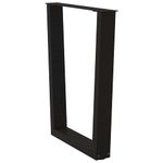 Casa si Gradina - Mobilier - Feronerie si accesorii mobila - Picioare pentru masa in forma de V 2 buc Negru Otel - Infinity.ro