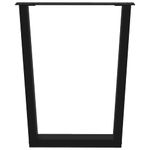 Casa si Gradina - Mobilier - Feronerie si accesorii mobila - Picioare pentru masa in forma de V 2 buc Negru Otel - Infinity.ro