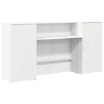 Casa si Gradina - Mobilier - Mese si birouri - Birouri - Birou de receptie alb 200x50x103,5 cm din lemn prelucrat - Infinity.ro