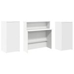 Casa si Gradina - Mobilier - Mese si birouri - Birouri - Birou de receptie alb 200x50x103,5 cm din lemn prelucrat - Infinity.ro