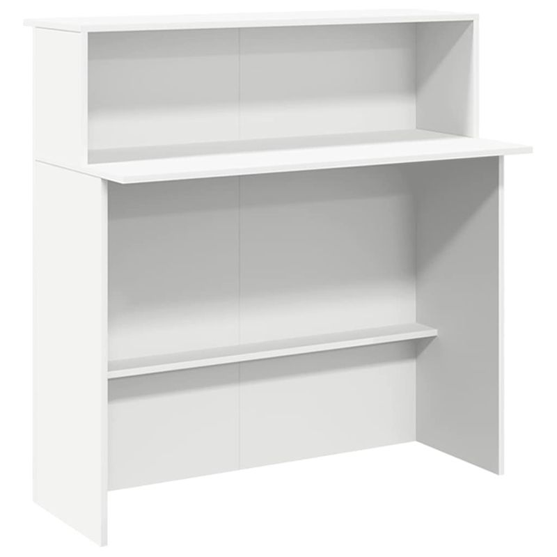 Casa si Gradina - Mobilier - Mese si birouri - Birouri - Birou de receptie alb 200x50x103,5 cm din lemn prelucrat - Infinity.ro