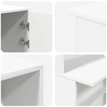 Casa si Gradina - Mobilier - Mese si birouri - Birouri - Birou de receptie alb 200x50x103,5 cm din lemn prelucrat - Infinity.ro