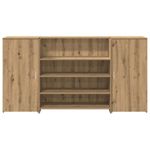 Casa si Gradina - Mobilier - Mese si birouri - Birouri - Birou de receptie Stejar Artisan 200x50x103,5 cm Lemn prelucrat - Infinity.ro