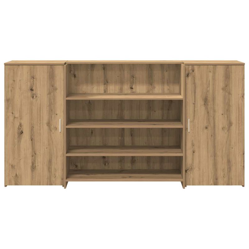 Casa si Gradina - Mobilier - Mese si birouri - Birouri - Birou de receptie Stejar Artisan 200x50x103,5 cm Lemn prelucrat - Infinity.ro