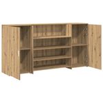 Casa si Gradina - Mobilier - Mese si birouri - Birouri - Birou de receptie Stejar Artisan 200x50x103,5 cm Lemn prelucrat - Infinity.ro