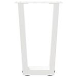 Casa si Gradina - Mobilier - Feronerie si accesorii mobila - Picioare pentru masa in forma de V 2 buc alb otel - Infinity.ro