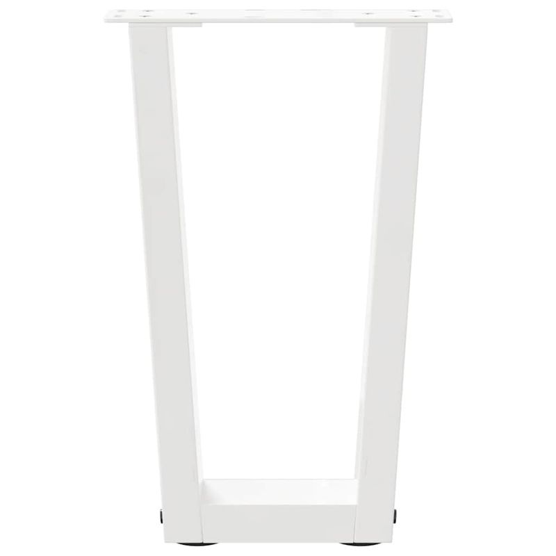 Casa si Gradina - Mobilier - Feronerie si accesorii mobila - Picioare pentru masa in forma de V 2 buc alb otel - Infinity.ro