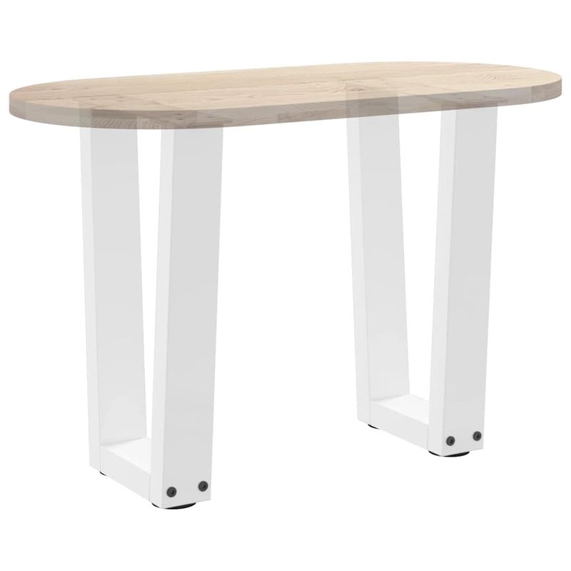 Casa si Gradina - Mobilier - Feronerie si accesorii mobila - Picioare pentru masa in forma de V 2 buc alb otel - Infinity.ro