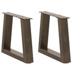 Casa si Gradina - Mobilier - Feronerie si accesorii mobila - Picioare pentru masa in forma de V 2 buc Otel natural Otel - Infinity.ro