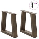 Casa si Gradina - Mobilier - Feronerie si accesorii mobila - Picioare pentru masa in forma de V 2 buc Otel natural Otel - Infinity.ro