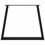 Casa si Gradina - Mobilier - Feronerie si accesorii mobila - Picioare pentru masa in forma de V 3 buc Negru Otel - Infinity.ro