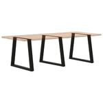 Casa si Gradina - Mobilier - Feronerie si accesorii mobila - Picioare pentru masa in forma de V 3 buc Negru Otel - Infinity.ro