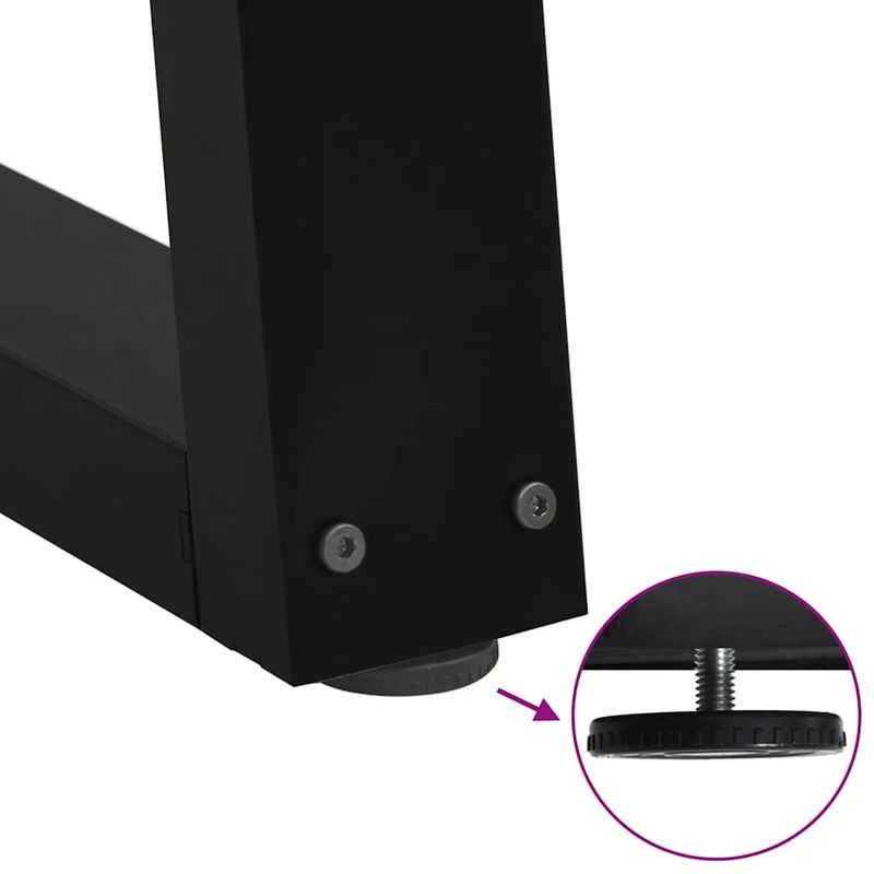 Casa si Gradina - Mobilier - Feronerie si accesorii mobila - Picioare pentru masa in forma de V 3 buc Negru Otel - Infinity.ro