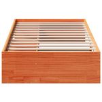 Casa si Gradina - Mobilier - Paturi si accesorii - Paturi - Pat de zi fara saltea ceara maro 100x200 cm lemn masiv de pin - Infinity.ro