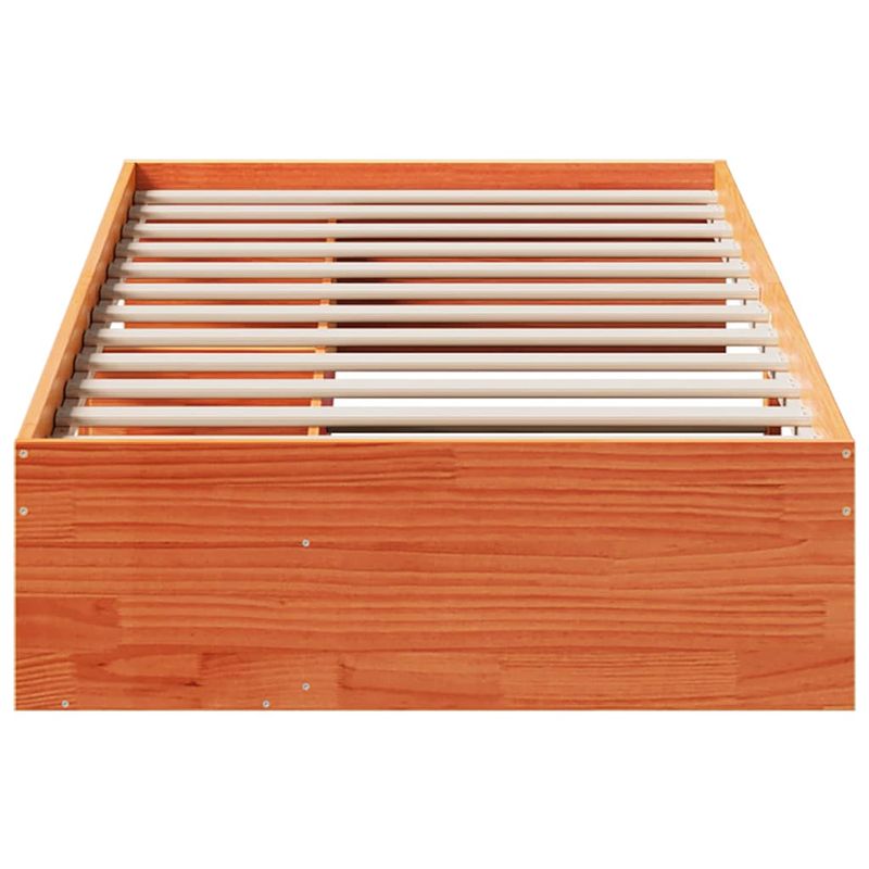 Casa si Gradina - Mobilier - Paturi si accesorii - Paturi - Pat de zi fara saltea ceara maro 100x200 cm lemn masiv de pin - Infinity.ro