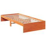Casa si Gradina - Mobilier - Paturi si accesorii - Paturi - Pat de zi fara saltea ceara maro 100x200 cm lemn masiv de pin - Infinity.ro