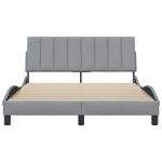 Casa si Gradina - Mobilier - Paturi si accesorii - Paturi - Cadru de pat fara saltea, gri deschis, 120x200 cm, textil - Infinity.ro