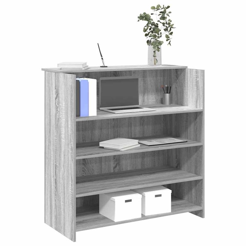Casa si Gradina - Mobilier - Mese si birouri - Birouri - Birou de receptie Gri Sonoma 100x50x103,5 cm Lemn prelucrat - Infinity.ro