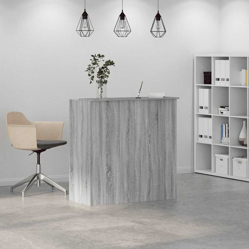 Casa si Gradina - Mobilier - Mese si birouri - Birouri - Birou de receptie Gri Sonoma 100x50x103,5 cm Lemn prelucrat - Infinity.ro