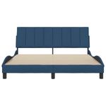 Casa si Gradina - Mobilier - Paturi si accesorii - Paturi - Cadru de pat fara saltea, albastru, 160x200 cm, textil - Infinity.ro