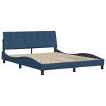 Casa si Gradina - Mobilier - Paturi si accesorii - Paturi - Cadru de pat fara saltea, albastru, 160x200 cm, textil - Infinity.ro