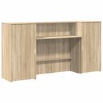 Casa si Gradina - Mobilier - Mese si birouri - Birouri - Birou de receptie Stejar Sonoma 200x50x103,5 cm Lemn prelucrat - Infinity.ro