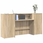 Casa si Gradina - Mobilier - Mese si birouri - Birouri - Birou de receptie Stejar Sonoma 200x50x103,5 cm Lemn prelucrat - Infinity.ro
