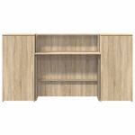 Casa si Gradina - Mobilier - Mese si birouri - Birouri - Birou de receptie Stejar Sonoma 200x50x103,5 cm Lemn prelucrat - Infinity.ro