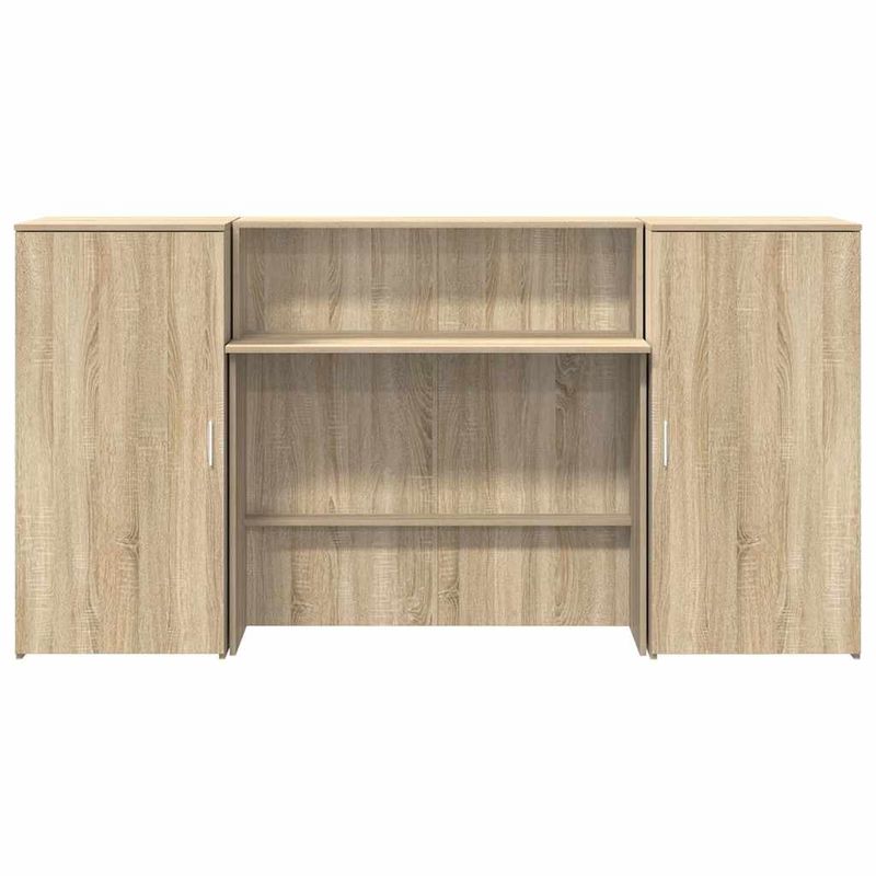 Casa si Gradina - Mobilier - Mese si birouri - Birouri - Birou de receptie Stejar Sonoma 200x50x103,5 cm Lemn prelucrat - Infinity.ro